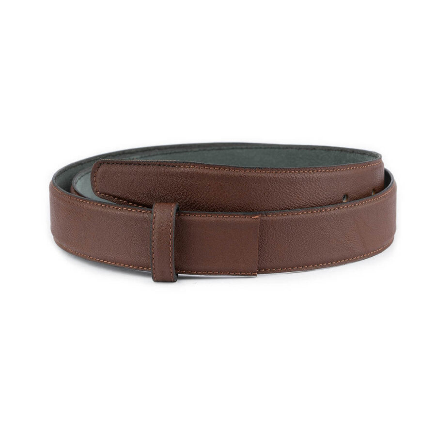 medium brown belt leather straps replacement 1 BROCLA35CUTSTI
