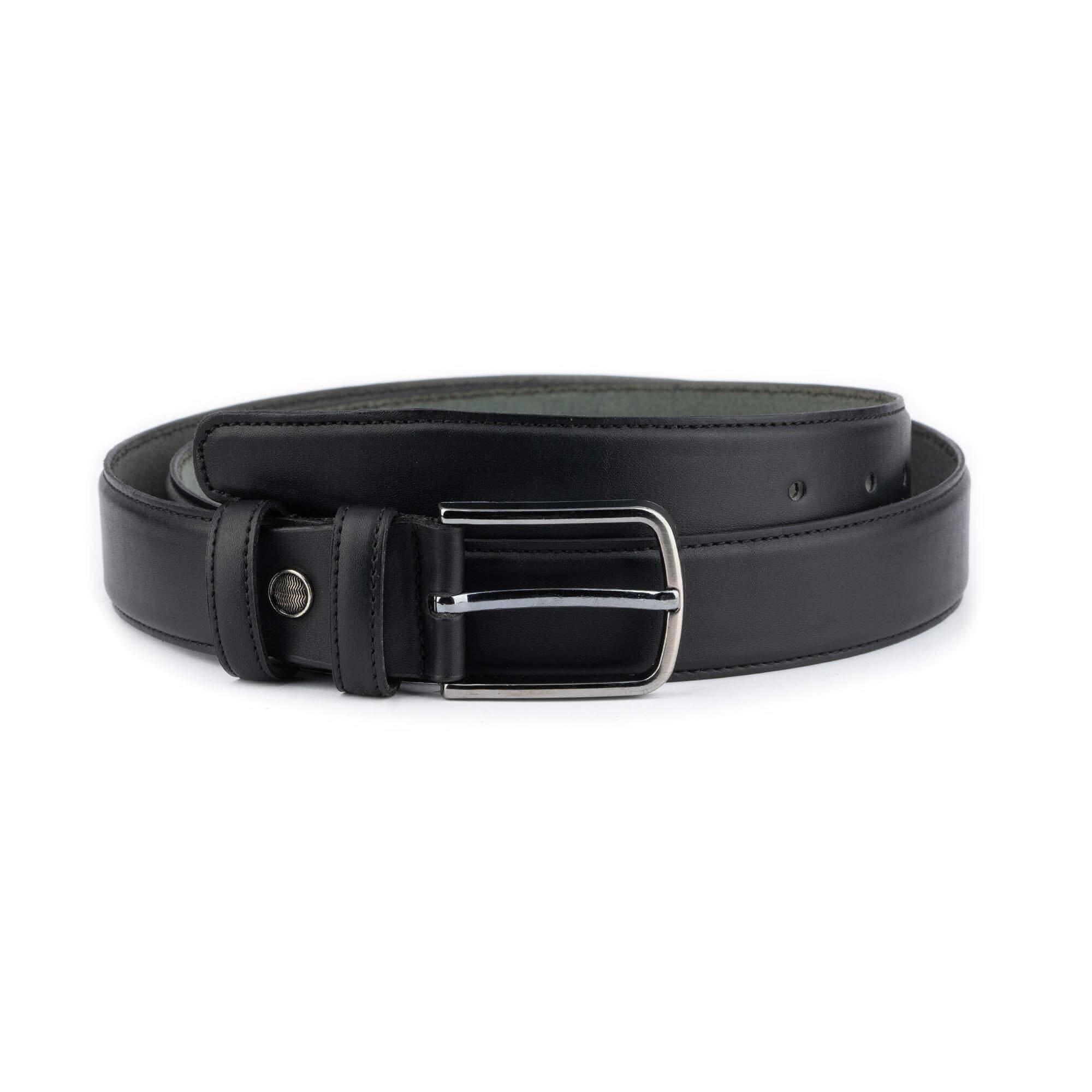 Buy Mens Black Leather Belt For Trousers - LeatherBeltsOnline.com