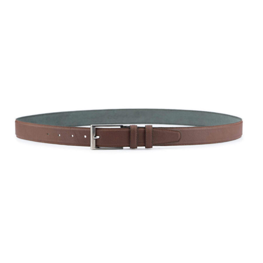 mens dark brown leather belt for suit 2