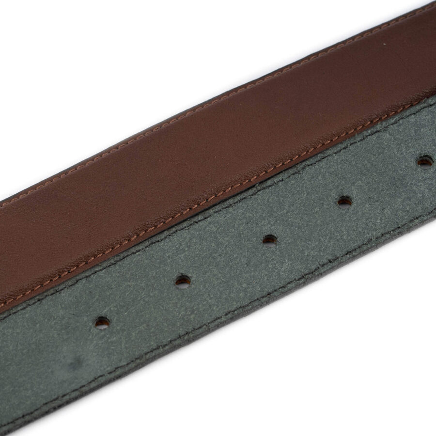 mens dark brown leather belt for suit 4