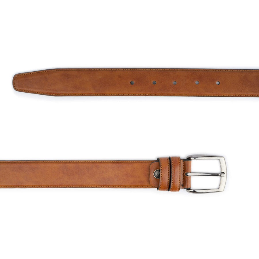 mens light brown leather belt for suit 2