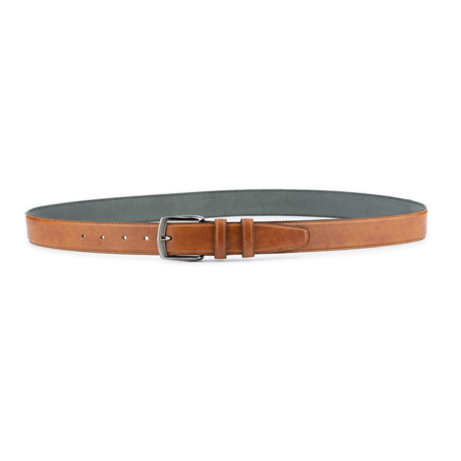 mens light brown leather belt for suit 4