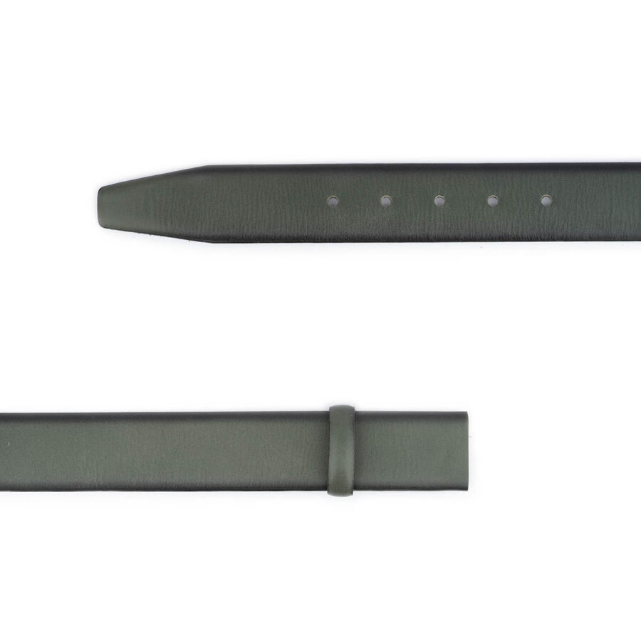 olive green belt leather strap replacement 3 8 cm 2