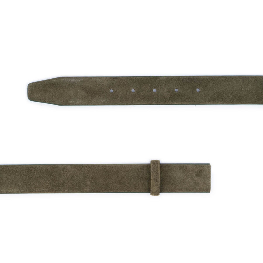 olive green suede belt leather strap replacement 3 5 cm 2