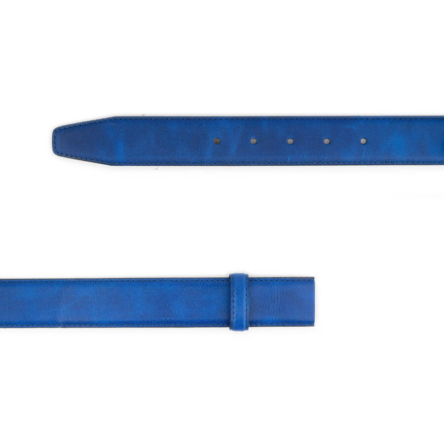 royal blue leather strap for belt 3 5 cm 2
