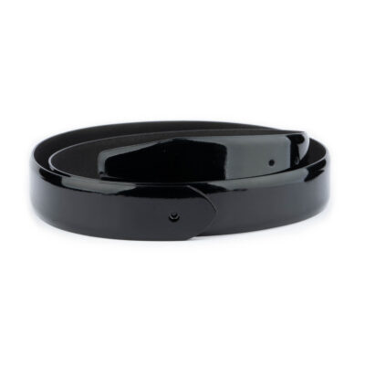 Black Patent Belt Strap Replacement Pre made Hole 1 PATBLK35HOLSMO 28 40 USD55