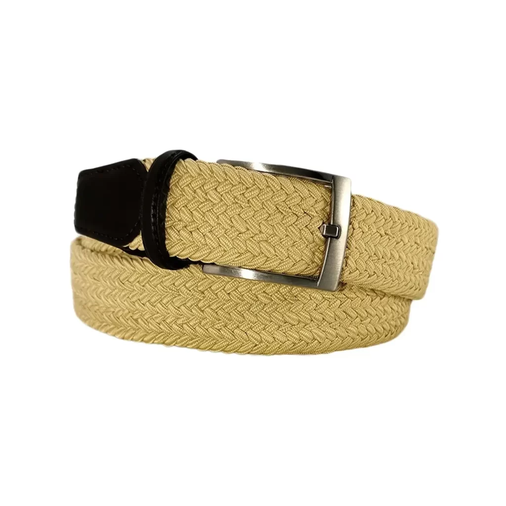 Causal Adjustable Belt Light Beige