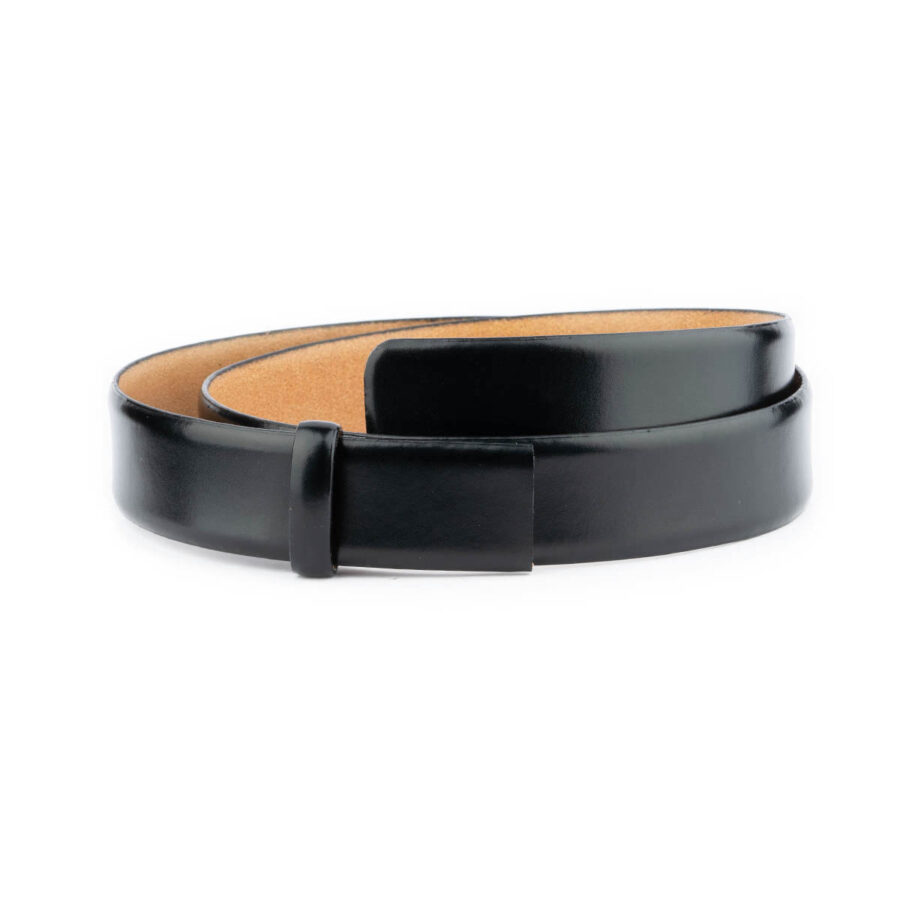 black automatic belt strap for silent buckle 1 AUTBLAMP351SCUTAML