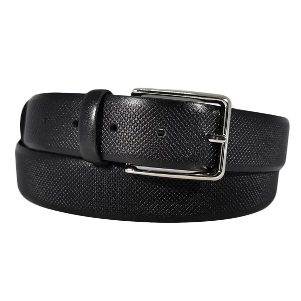 black dotted leather belt DOTBLA35NRD392NAR 1