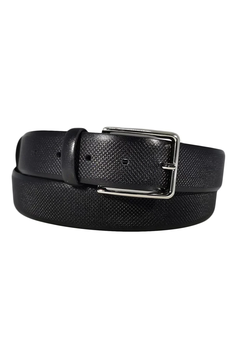 black dotted leather belt DOTBLA35NRD392NAR 1