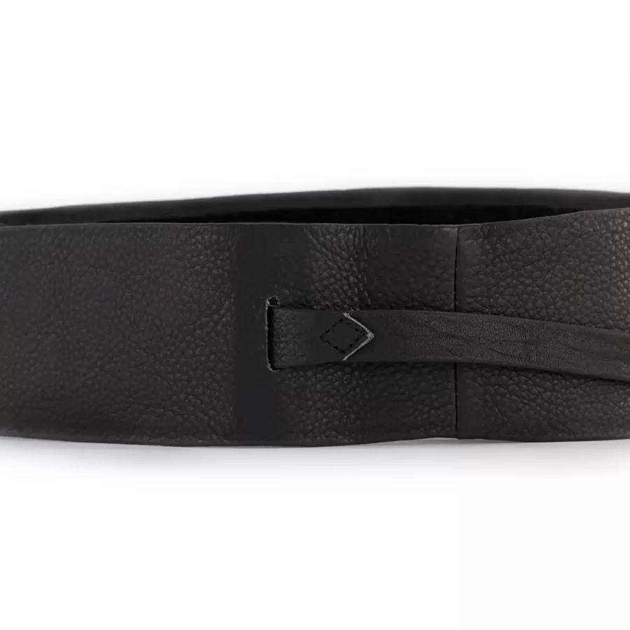 black waist tie belt for women genuine leather TIEWAINRDPUP01BLANAR 2