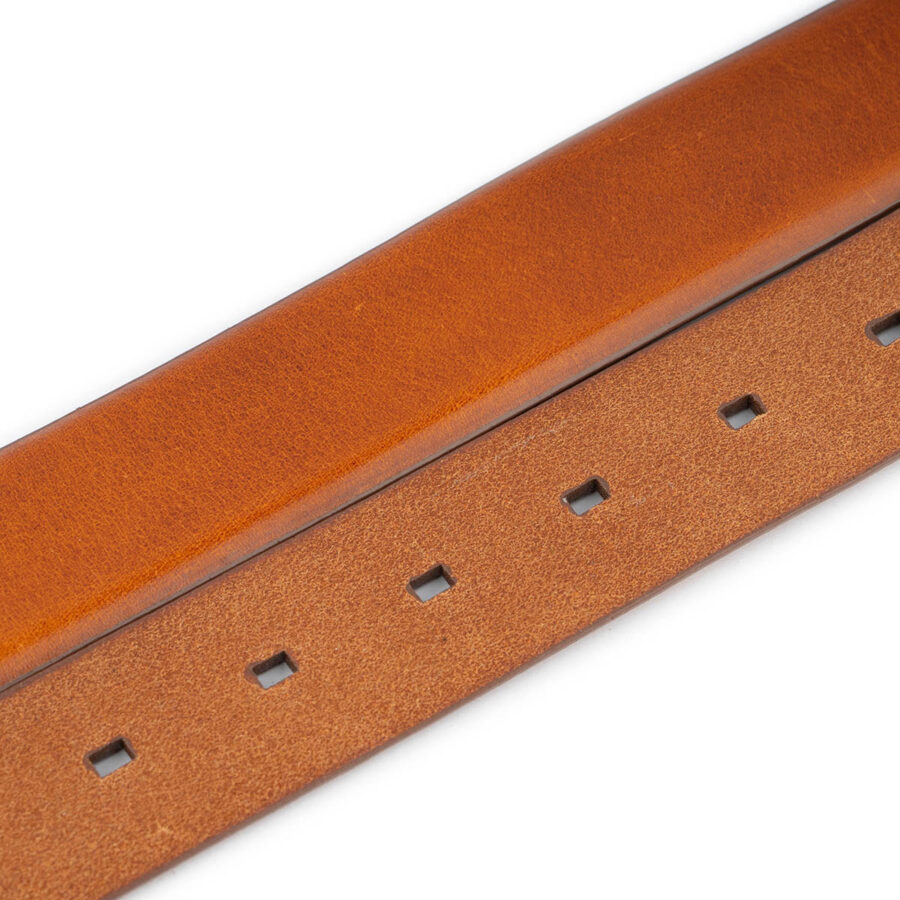 cognac leather strap for belt replacement 2