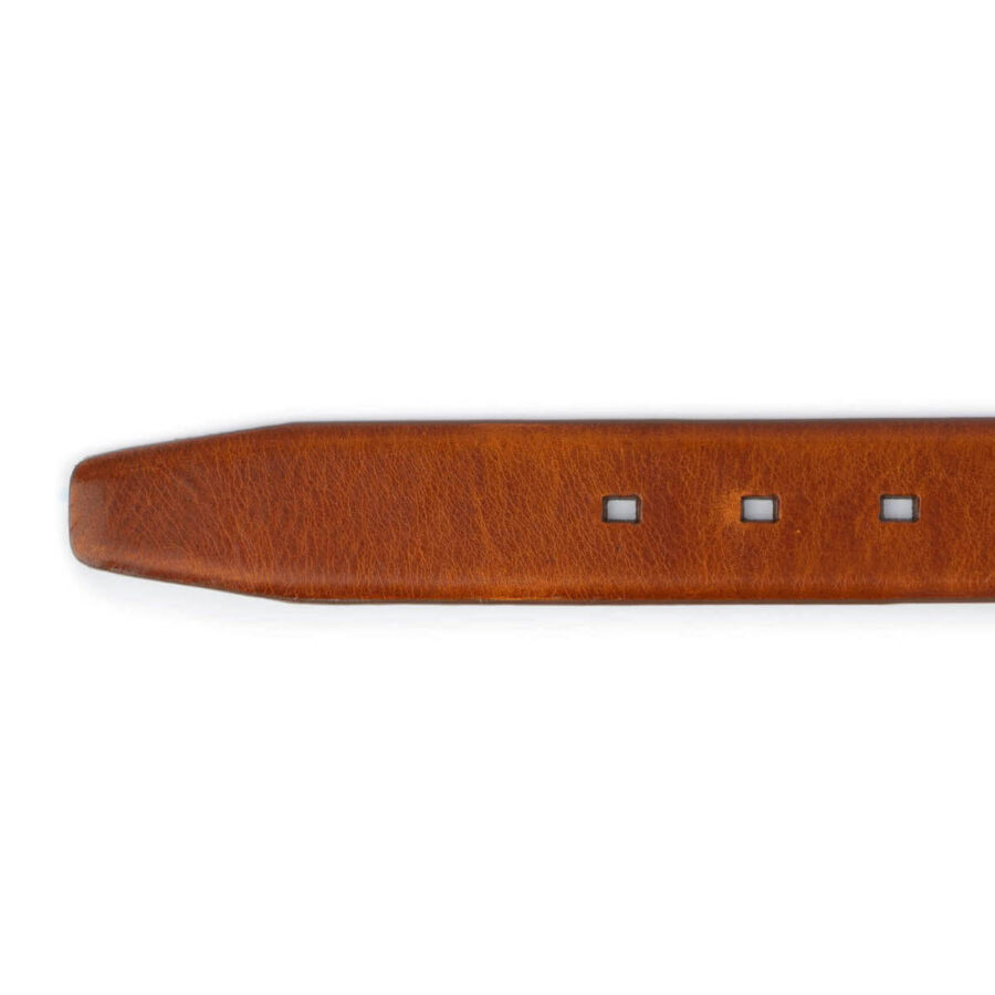 cognac leather strap for belt replacement 3