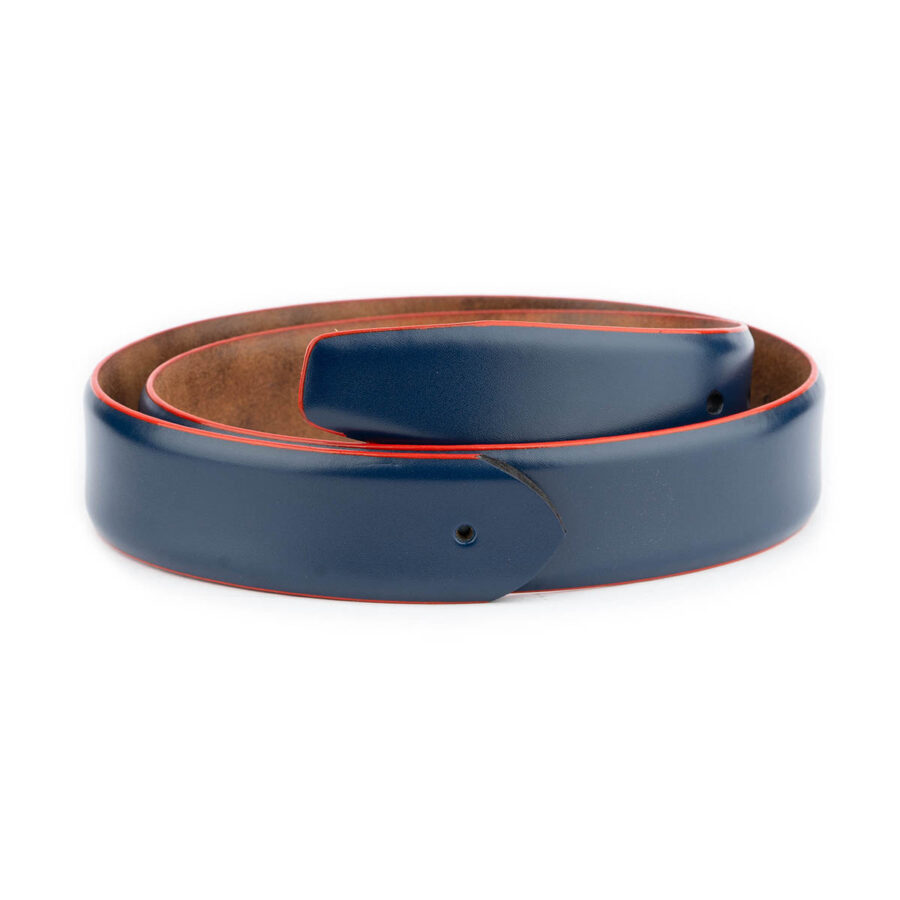 dark blue belt strap replacement leather red edges 1 BLURED3503HOLAML 1