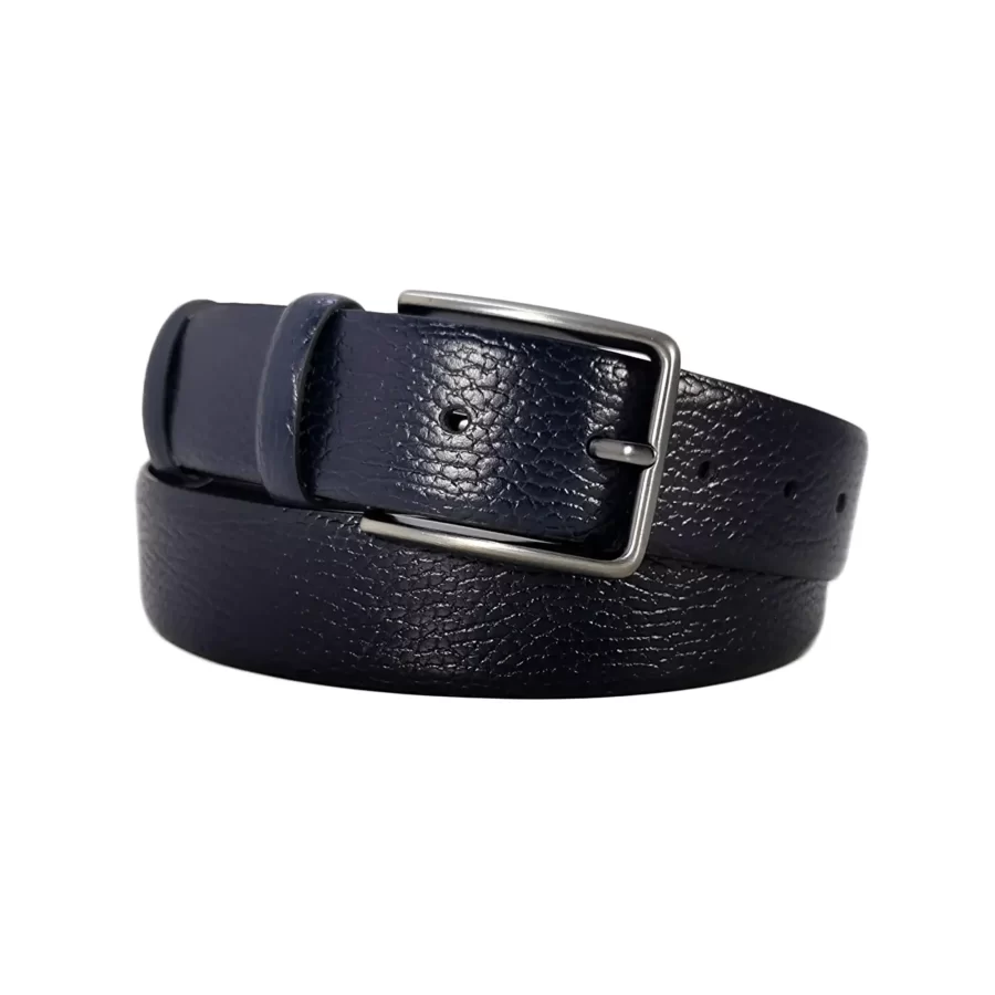 dark blue calf leather belt PEBBLU35NRD0373NAR 1