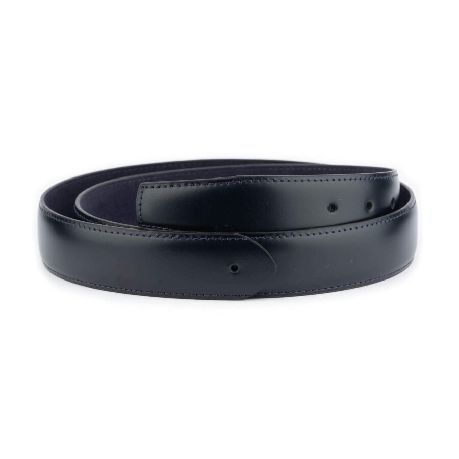 dark blue mens belt strap for buckles replacement leather 1 DARBLU35HOLSTI