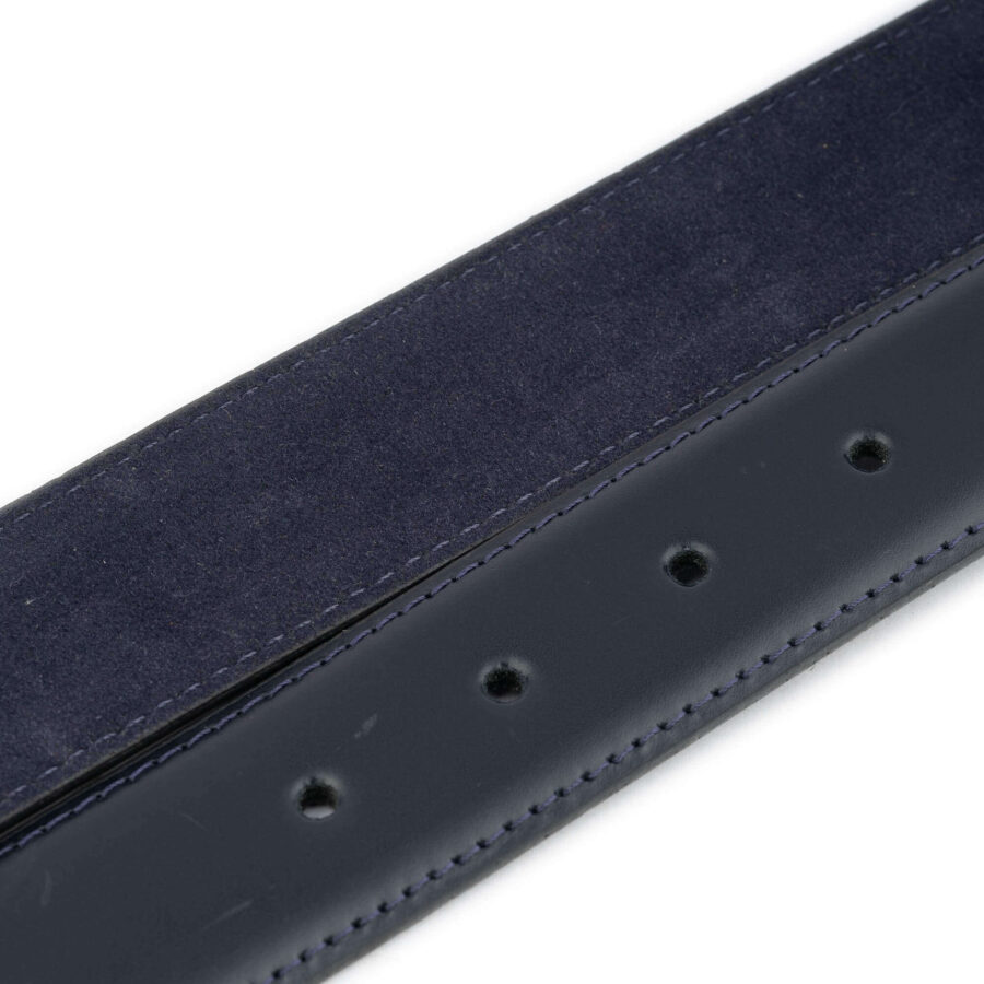 dark blue mens belt strap for buckles replacement leather 3
