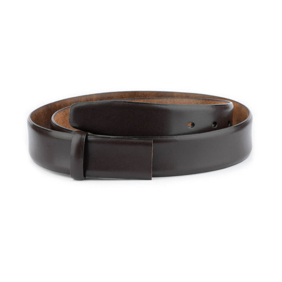 dark brown belt strap replacement feather edge 1 BROSMO3526CUTAML