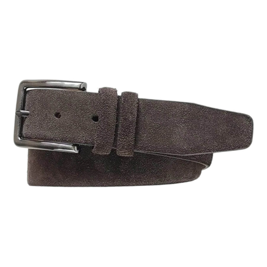 dark coffee brown suede belt top quality leather 1 COFBRO5266422011SUEGIR35