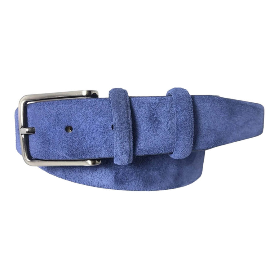 light blue suede leather belt for shorts 526642201 2