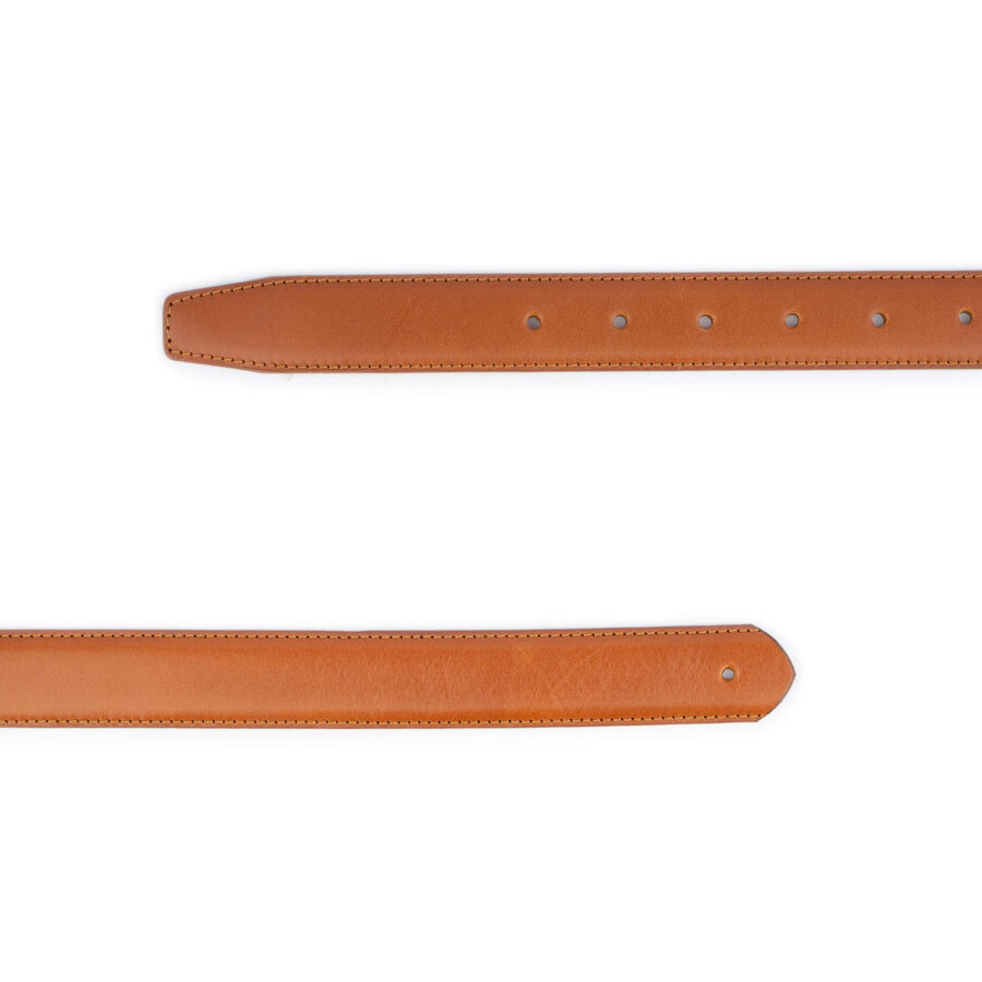 light brown mens belt strap for buckles replacement 3 0 cm 2