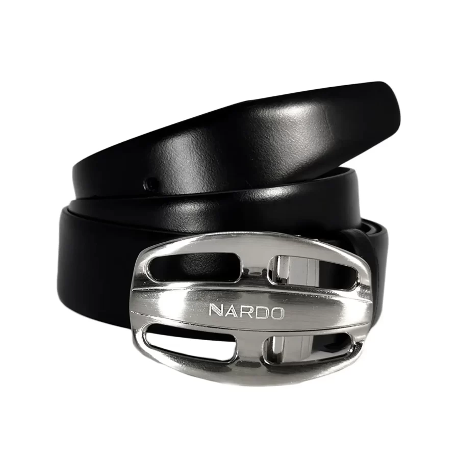 mens belt for jeans black leather rounded buckle BLASMO35KS01NAR 1 usd65