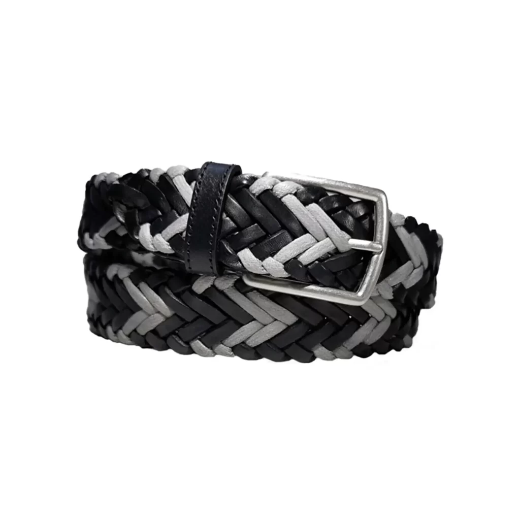 mens braided belt