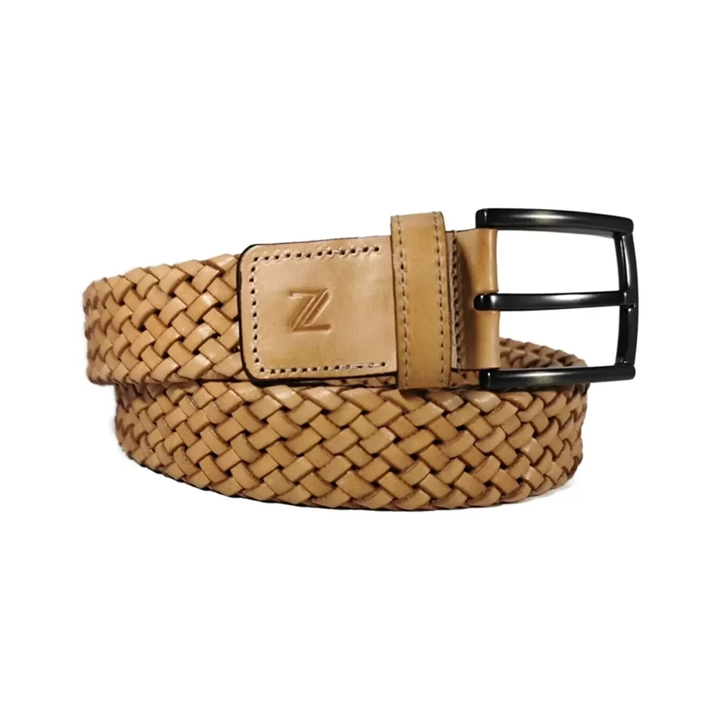 mens braided belt