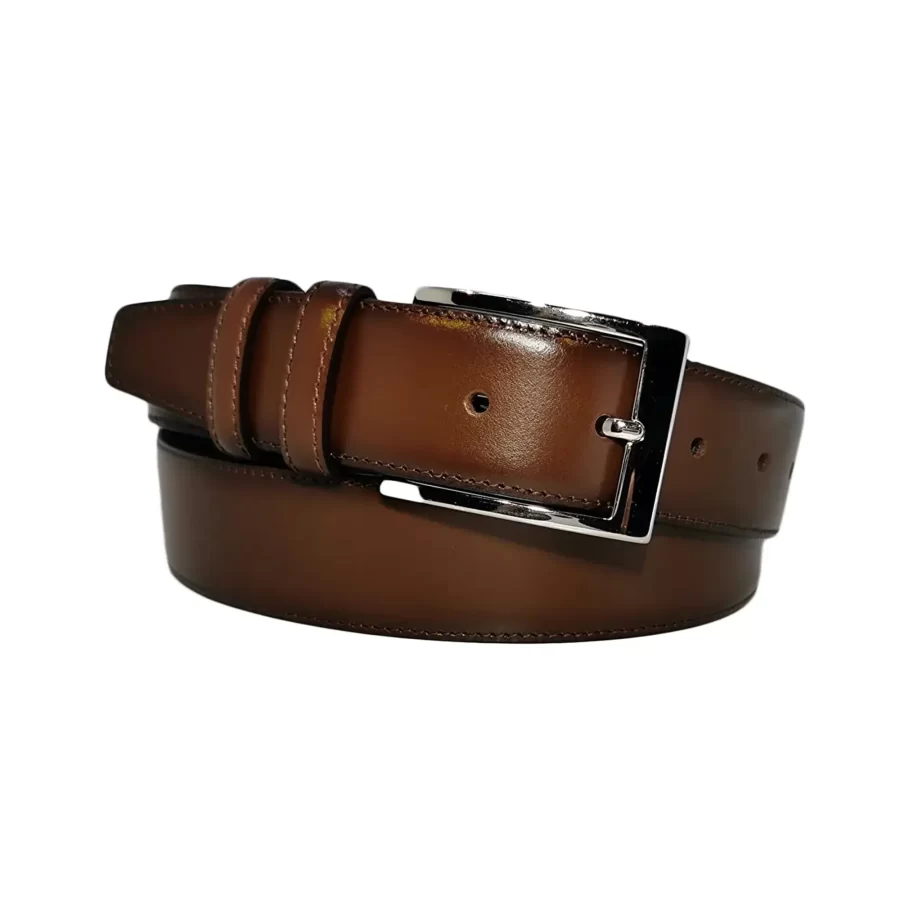 mens brown leather belt for trousers DARBRO35NRD001DNAR 1