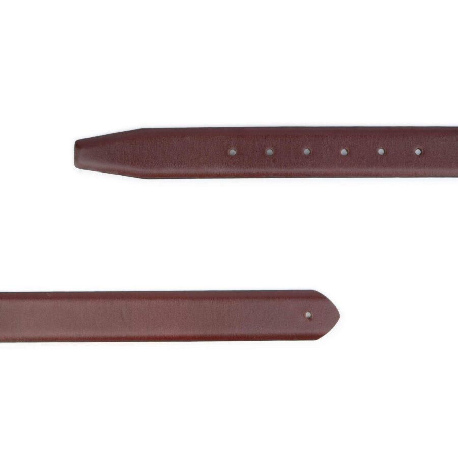 mens burgundy belt with buckle 2