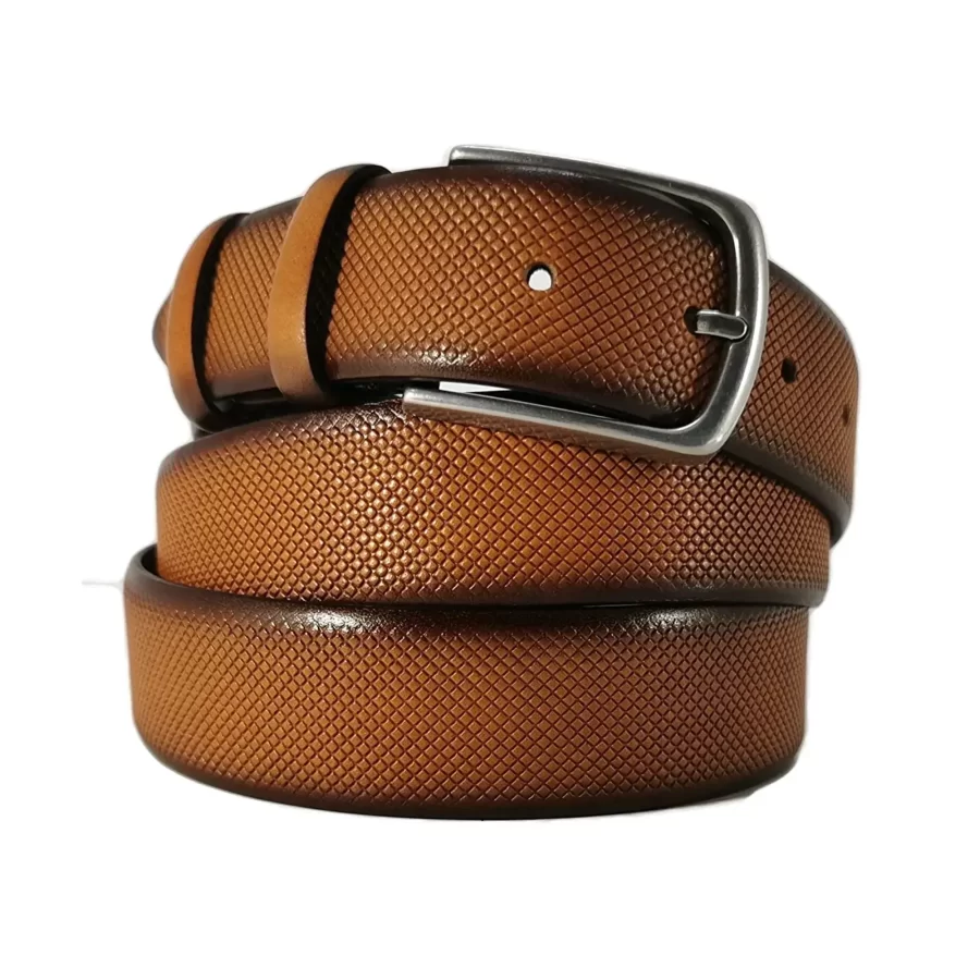 tan brown dotted leather belt DOTTAN35NRD392NAR 2