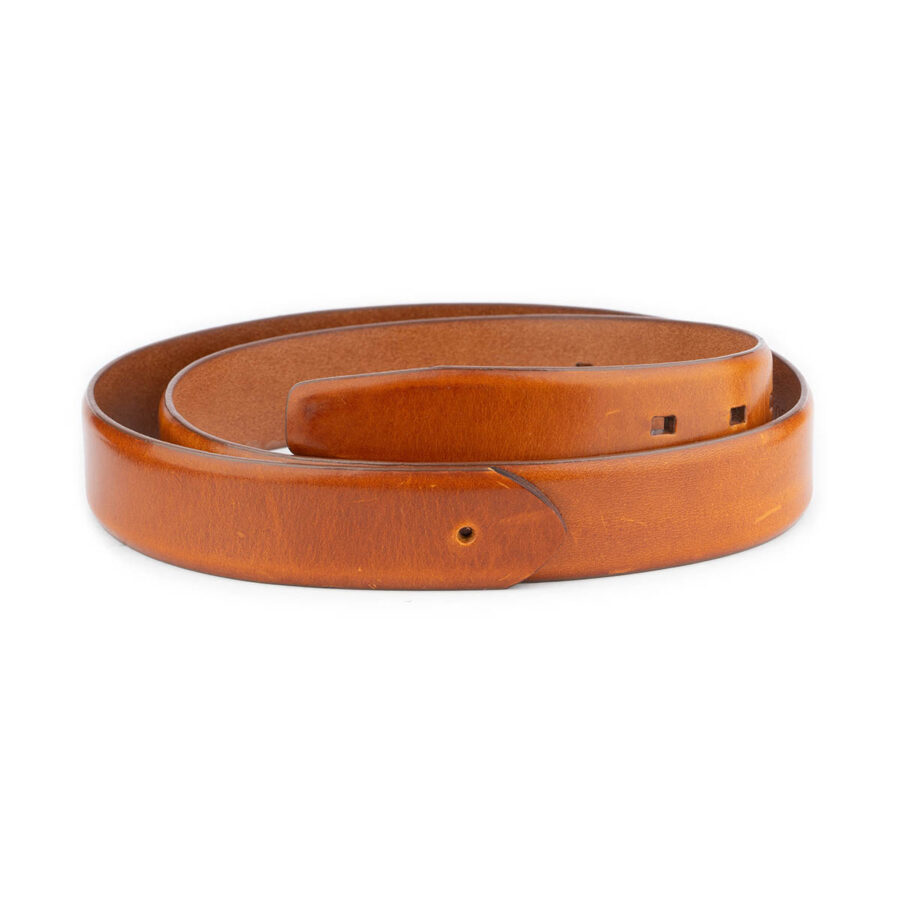 tan leather belt strap for buckle replacement 1 LIGBRO3570HOLAML