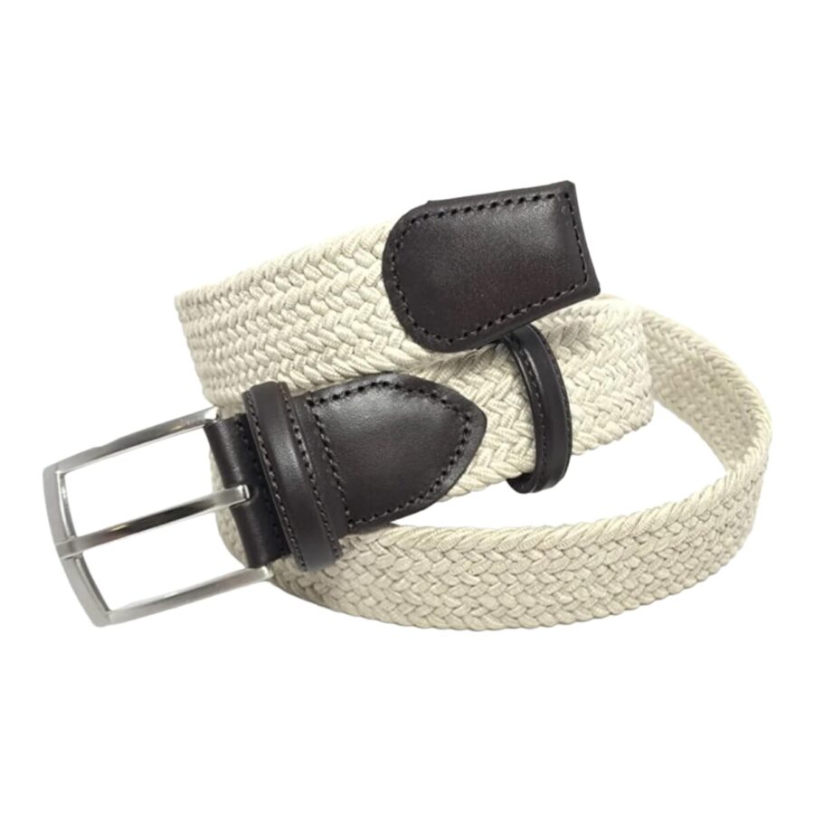 white mens stretchy belt cotton leather 5678678678 2