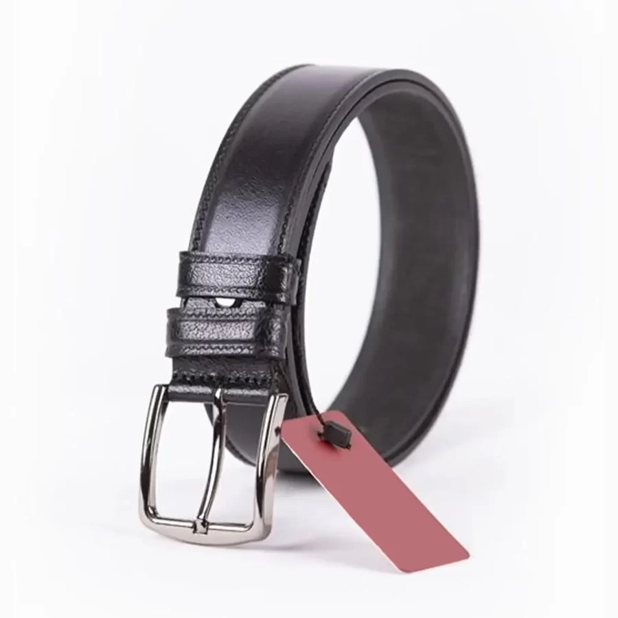 Black Mens Belt Casual Genuine Leather ST01578 3