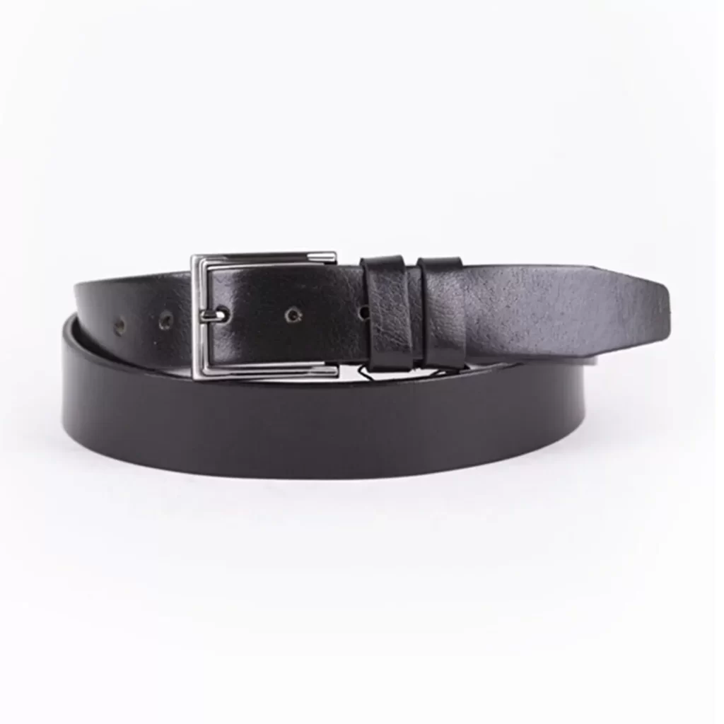 mens black dress belt