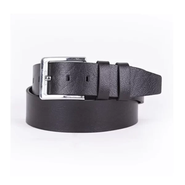 Black Mens Belt For Jeans Wide Genuine Leather 451 1 3