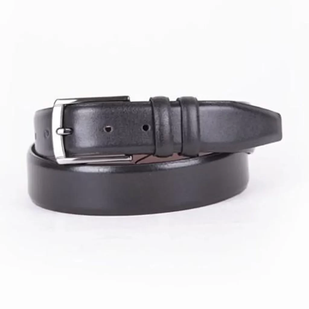 Buy Black Mens Belt For Suit Genuine Leather - LeatherBeltsOnline.com