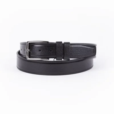 Black Mens Belt For Suit Genuine Leather ST01170 1