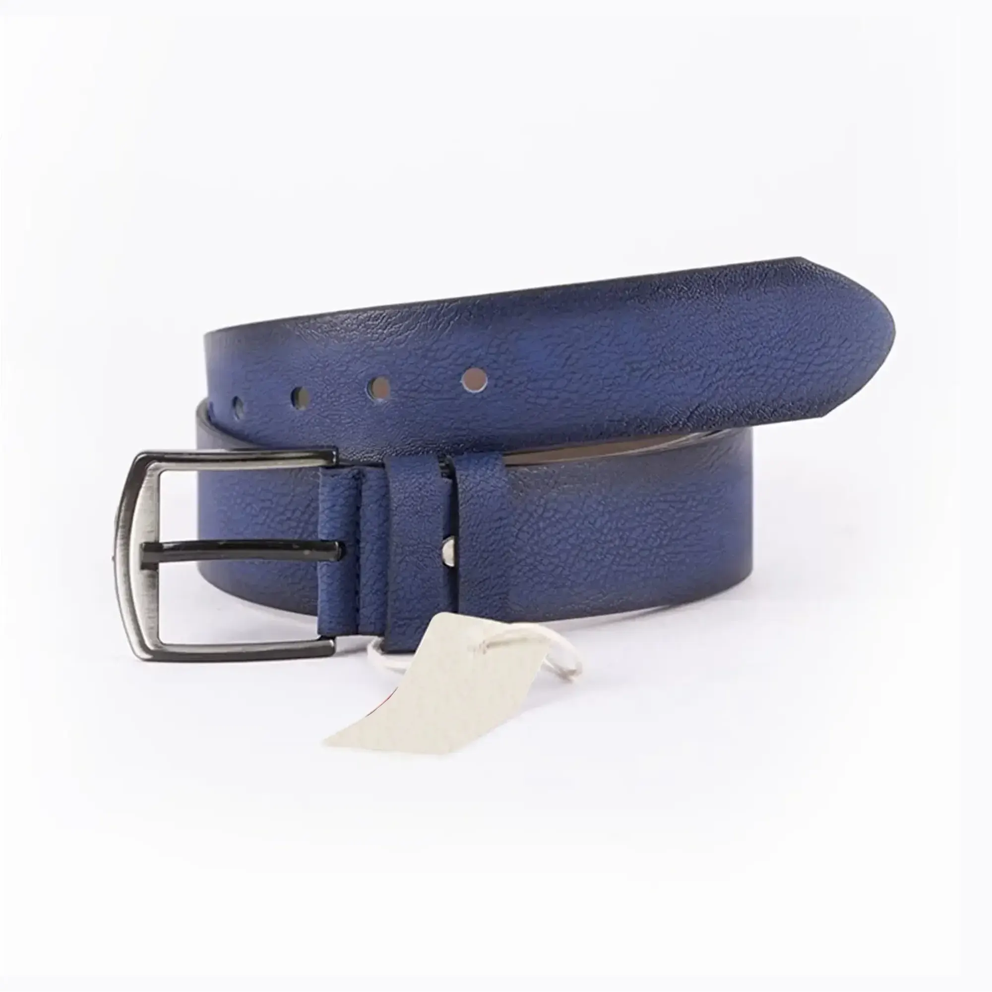 Blue Mens Vegan Leather Belt For Jeans Wide 4 5 cm 45SSD134 5G 2
