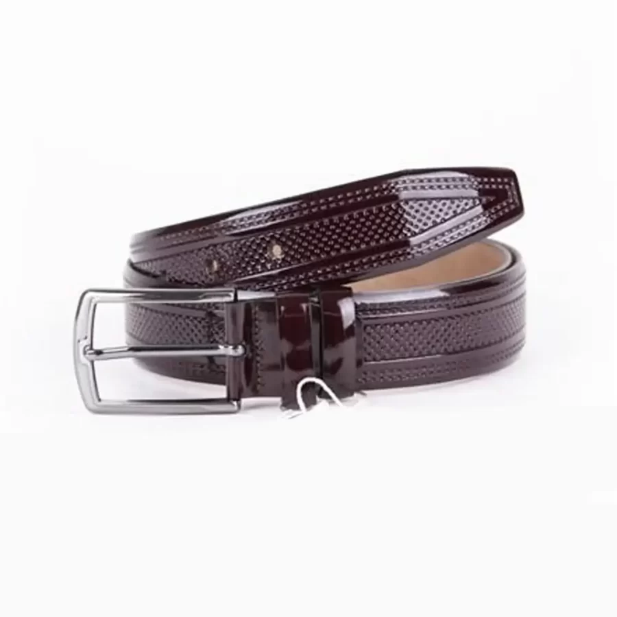 Bordo Mens Belt For Suit Patent Leather ST01509 11