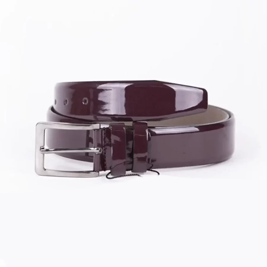 Bordo Mens Belt For Suit Patent Leather TYC00123242046 2