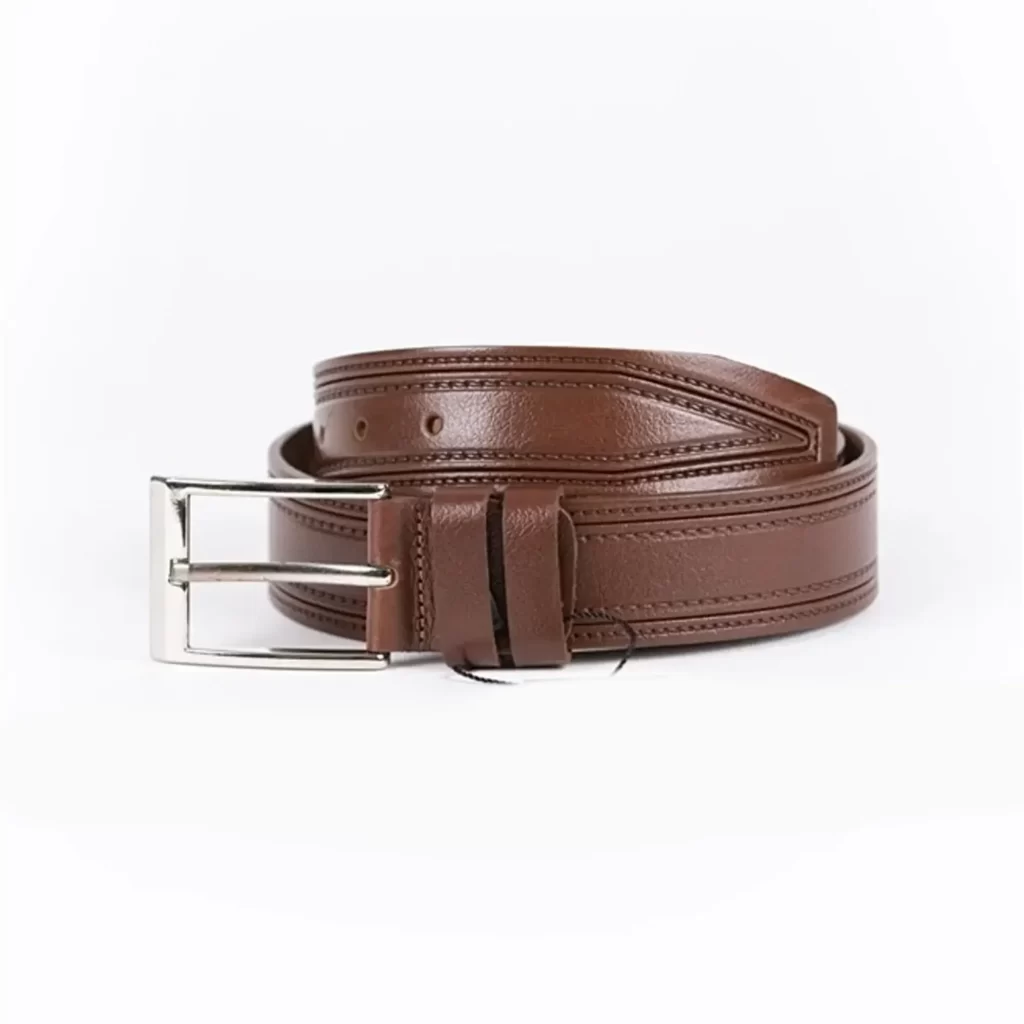 Casual Brown Genuine Leather Men's Belt