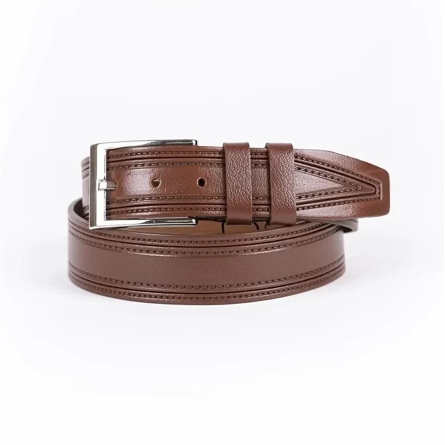 Brown Mens Belt Casual Genuine Leather ST0131215 2