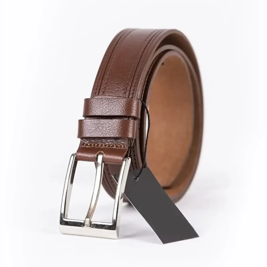 Brown Mens Belt Casual Genuine Leather ST0131215 3
