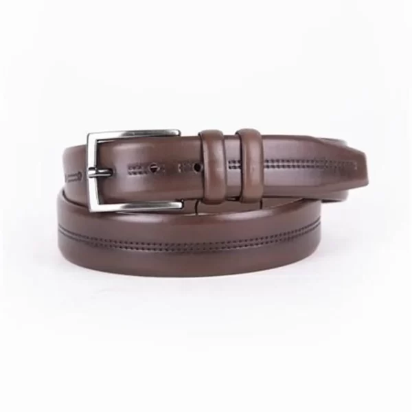 Brown Mens Belt For Pants Genuine Leather ST01469 11