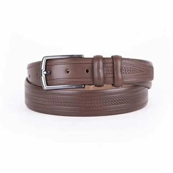 Brown Mens Belt For Pants Genuine Leather ST01498 4