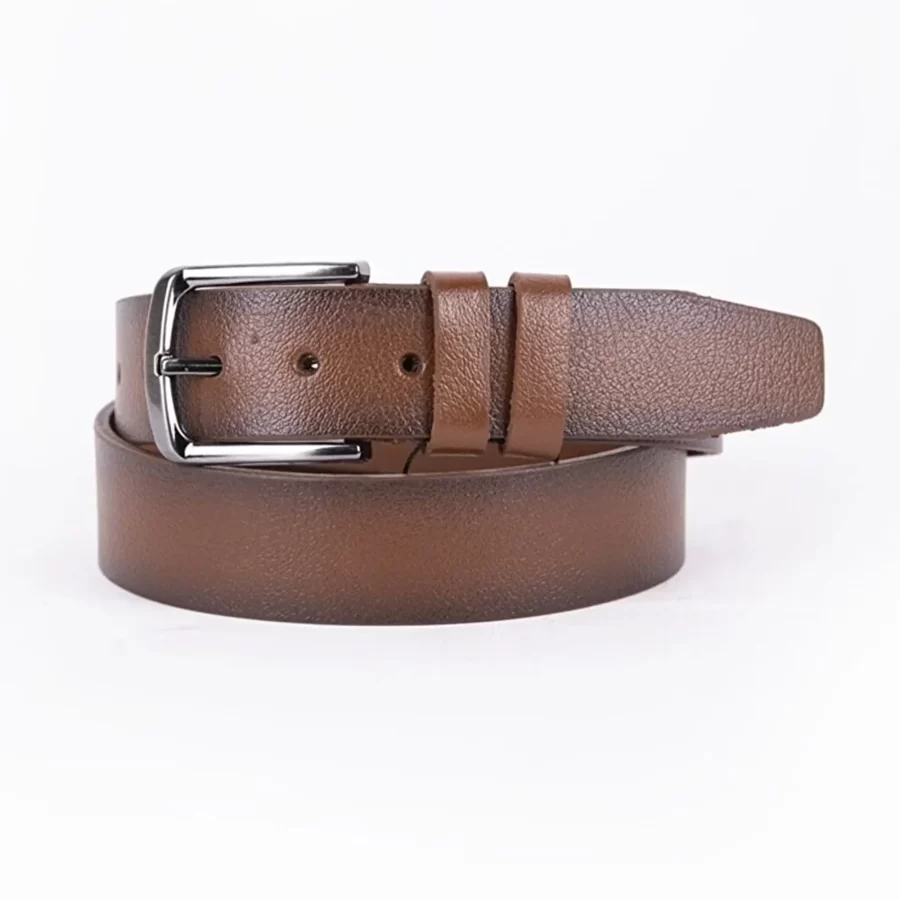 Brown Mens Belt For Suit Genuine Leather ST00426 1
