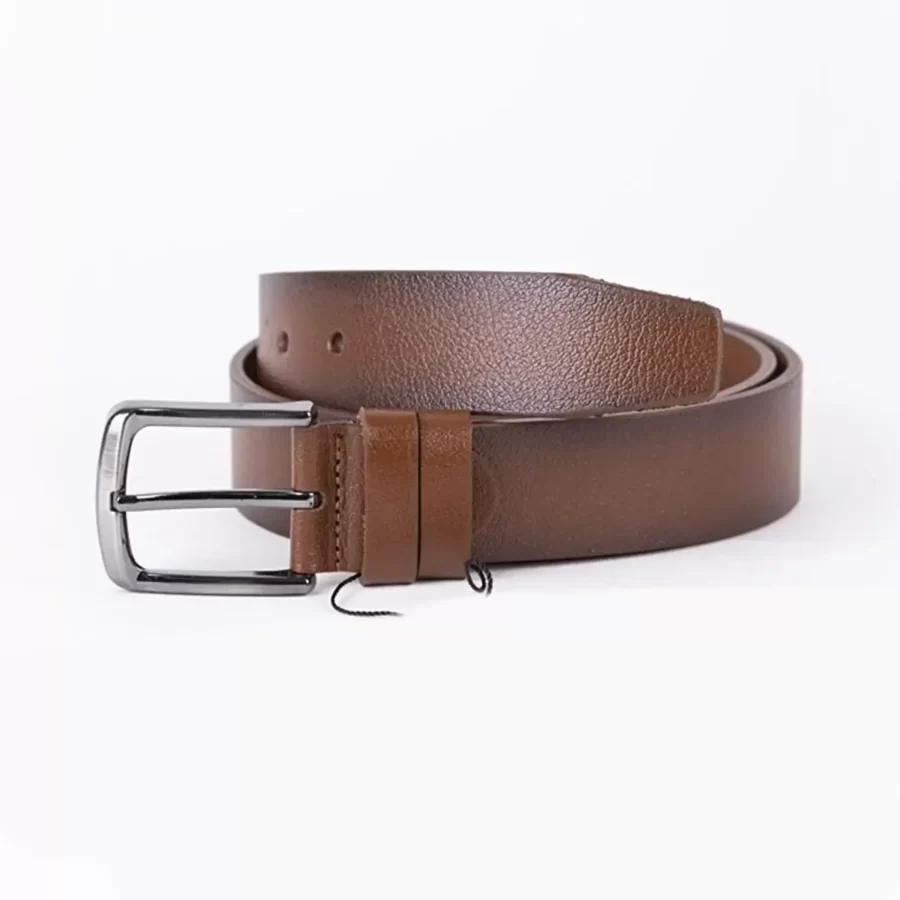 Brown Mens Belt For Suit Genuine Leather ST00426 2
