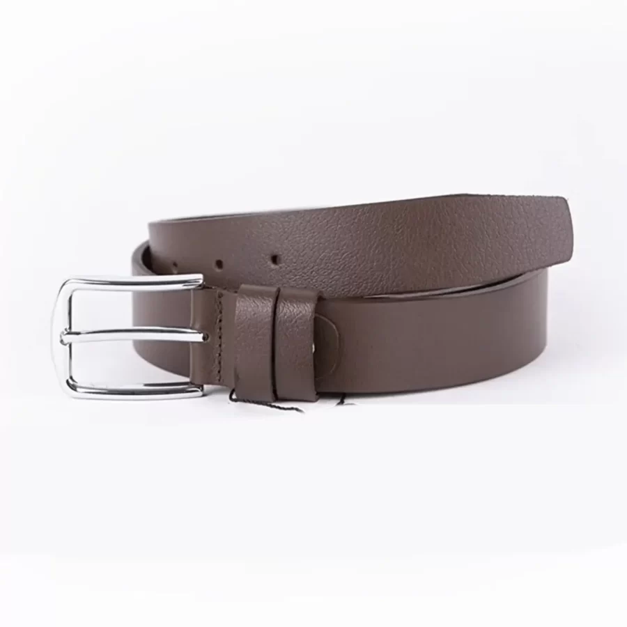Brown Mens Belt For Suit Genuine Leather ST00765 2