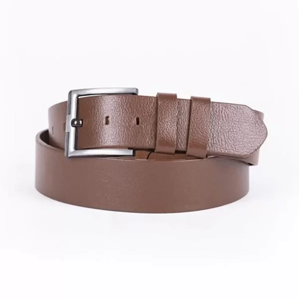 Brown Mens Belt Wide Casual Genuine Leather ST00041 27